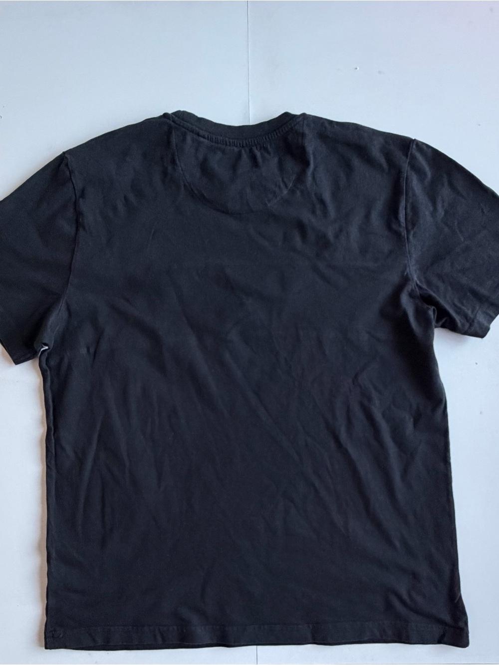 Kangol Black & White Logo Chest Stripe T‑Shirt - Picture 4 of 4